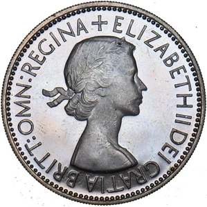 Florín de prueba 1953 (cameo) - Moneda británica Isabel II - Excelente - Imagen 1 de 2