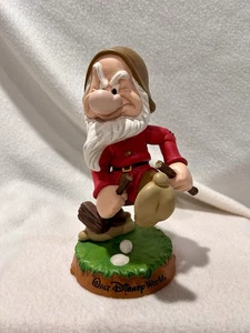 Walt Disney World Snow White 7 Dwarfs GRUMPY Disney Bobblehead Golf Figurine - Picture 1 of 7