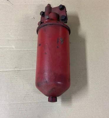 IH/ Farmall M / Early SM H  Engine Oil Filter Cannister W/ Mounting Bracket - Image 1 of 4