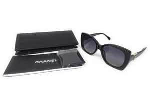 Gafas de sol polarizadas Chanel Logo 5519-A c.622/S8, lentes negras-grises NUEVAS - Imagen 1 de 9