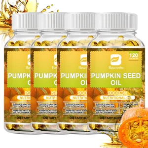 Pumpkin Seed Oil Softgels 2000mg Premiun | Cold Pressed for Hair,Prostate Health - Picture 1 of 11