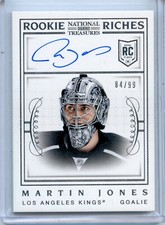  2013-14 Panini National Treasures Rookie Riches Autographs #15 Martin Jones /99