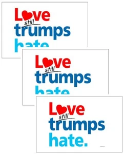 Poster Anti Trump Love Trumps Hate Set di 3!! - Foto 1 di 3