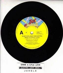 ELECTRIC LIGHT ORCHESTRA Shine A Little Love ELO 7" 45 record + juke box strip - Picture 1 of 2