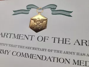Original US Army Commendation Medal Certificate (Original Issue). - Picture 1 of 7