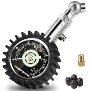 Manometro Pressione Gomme, Manometro Pneumatici 4 Bar 60Psi Certificato ANSI B40 - Foto 1 di 12