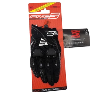 Five5 Stunt Evo Airflow Black Motorcycle Gloves Womens Small S / 8 - Picture 1 of 13