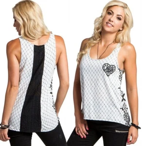 Metal Mulisha Ladies Rosebud Tank Size S - Picture 1 of 4