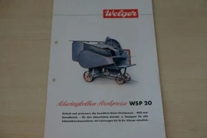 200841) Welger - Prensa de paja WSP 20 - Folleto 06/1950 - Imagen 1 de 1