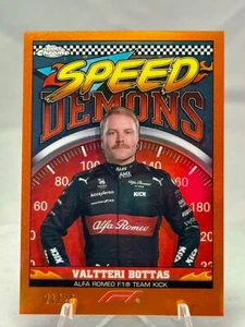 2023 Topps Chrome F1 Orange Speed Demons/25 Valterri Bottas #SD-VB Alfa Romeo - Imagen 1 de 4