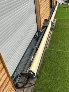 Hochwertige Markise De Luxe, anthrazit DB703 Feinstruktur, E-Motor-Antrieb - Bild 1 von 6