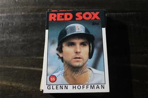 Tarjeta autografiada de Glenn Hoffman 1986 Topps Boston Red Sox - Imagen 1 de 1