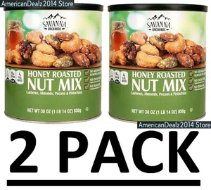 2 PACK - Savanna Orchards Honey Roasted Nut & Pistachios 30 oz (Total 60 oz) - Picture 1 of 2