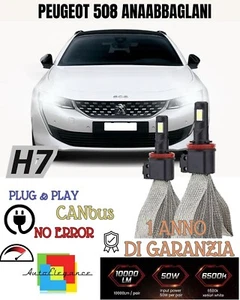 Set LED H7 Canbus Peugeot 508 Sumergido 6000K Xenón No Error 6400 Lumen - Imagen 1 de 2