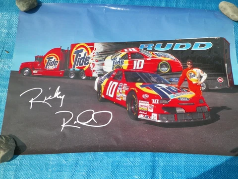 RICKY RUDD NASCAR WINSTON CUP TIDE #10 FORD/TIDE HAULER POSTER VINTAGE 1995 Cover