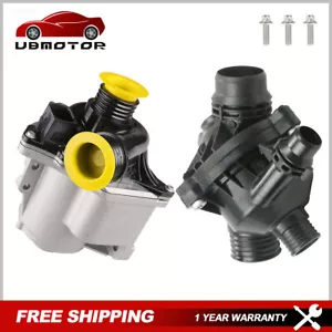 Electric Engine Water Pump & Thermostat For 07-2016 BMW E60 E82 E92 535xi X3 X5 - Picture 1 of 11