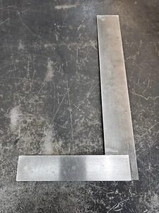 Starrett No. 20 12" x 7-1/2" Machinist Precision Square 2022 Calibration Bare #2 - Picture 1 of 7