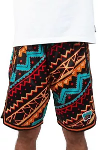 Pantaloncini Mitchell Ness Vancouver Grizzlies Game Day modello TRIBALE SWINGMAN ARANCIONE - Foto 1 di 5