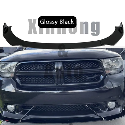 For Dodge Durango SXT RT SRT Glossy Front Bumper Lip Spoiler Splitter Body Kit Foto 1 de 4