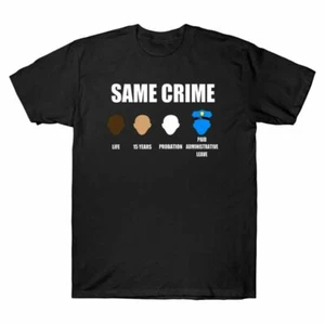 Cotton Mens T-Shirt Years Crime Administrative Probation Life Paid 15 Same Leave - Picture 1 of 5