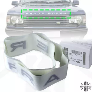 Front Bonnet lettering Silver Range Rover P38 Hood Genuine BTR7939MAD Vinyl New - Picture 1 of 6