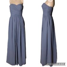 Bill Levkoff Womens Maxi Dress Gown Strapless Sweetheart Formal Gray Size 2