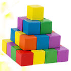 Holzwürfel Blöcke Quadratblöcke: 50% farbenfroh - Bauen - Mathematik - Lernhilfe