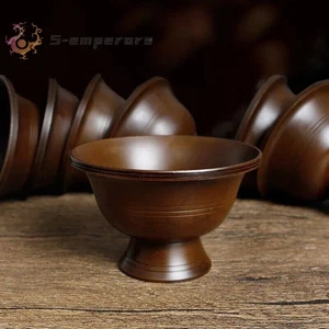 7 pezzi ciotola tantrica calice di buon auspicio ciotola tibetana 6 cm tazza acqua santa buddista - Foto 1 di 6