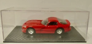 Coche fundido a presión Road Champs rojo Dodge Viper con estuche - Imagen 1 de 8
