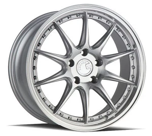 One 18x8.5 AodHan DS-07 5x114.3 +35 Silver w/Machined Face Wheel - Picture 1 of 3