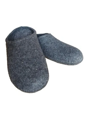 Шерстяные тапочки-сабо Haflinger серые (UA) - Изображение 1 из 4
