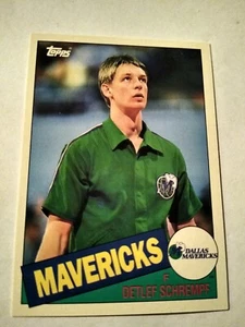 1992-93 DETLEF SCHREMPF TOPPS ARCHIVES NBA CARD #73 PACERS MAVERICKS SONICS UW - Imagen 1 de 2