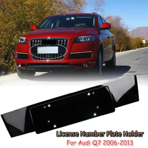 For Audi Q7 2006-2013 Front License Number Plate Holder Bracket Support Frame - Picture 1 of 8