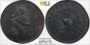 1790s George Washington Success Medal Small Reeded Edge PCGS Au Details Colonial - Picture 1 of 5