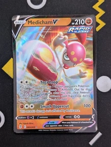 Medicham V - 083/203 - Pokemon Evolving Skies Sword & Shield Ultra Rare Card NM - Imagen 1 de 2