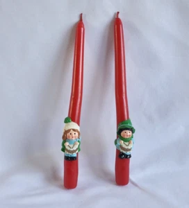 Vintage Avon The Littlest Drummers Taper Candles - Set of 2 - 10 inches - 1982 - Picture 1 of 5