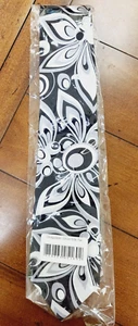Loudmouth Shagadelic Silver Silk Tie with White & Black NWT - Picture 1 of 3