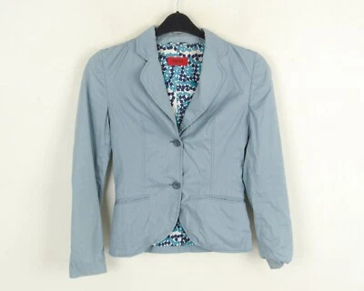 HUGO BOSS Chaqueta Blazer Formal Para Mujer UK 4 De Algodón - Imagen 1 de 4