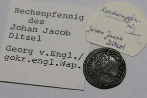 GERMANY RECHENPFENNIG JOHAN JACOB SHARP DETAILS B46 #K6266 - Picture 1 of 3