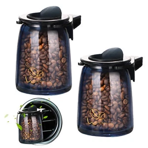 2PCS Mocha Coffee Bean CarAir Freshener Solid Car Scent Air Freshener Vent Clips - Foto 1 di 13