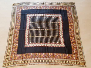NICOLE MILLER Studio Silk Scarf - geometic shapes & colors - Picture 1 of 3