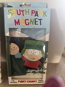 SOUTH PARK Original 1997 Comedy Central Refrigerator Magnet Kyle And Ike rare - Picture 1 of 2