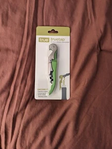 True TrueTap Lime Green Double Hinged Waiter’s Corkscrew - Unopened/Unused - Picture 1 of 2