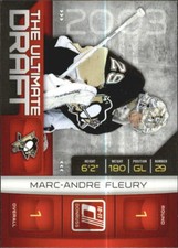 2010-11 Donruss The Ultimate Draft #1 Marc-Andre Fleury - NM-MT