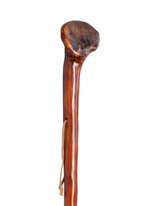 Stock-Fachmann® Wanderstock Pilgerstock Treiberstock Wurzelknauf Braun Lackiert - Bild 1 von 45