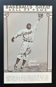 1977 Exponate Baseball's Great Hall of Fame Reprints Jackie Robinson HOF - Bild 1 von 2
