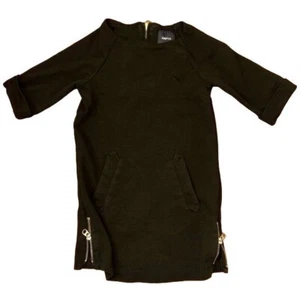 GAP Black Dress Front Pockets Silver Zipper Details Size 4-5T (XS) - Picture 1 of 4