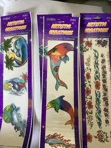 3. Artistic Creations TEMPORARY Tattoos black and white. Eagle Horse plus - Picture 1 of 8