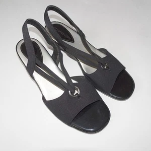 Naturalizer Black Minimalist Slingback Sandals 8.5 - Picture 1 of 1