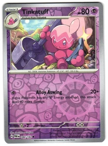 Tinkatuff 084/182 Reverse Holo SV04: Paradox Rift Pokemon TCG - Picture 1 of 2